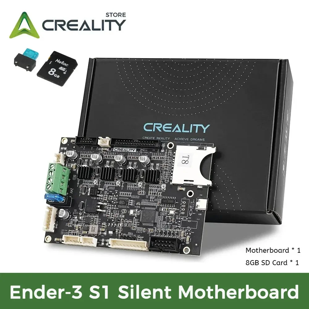 

Creality Ender-3 S1 Silent Motherboard 32 Bit Mainboard SD Card Fuse Package with TMC2208 Drivers Original 3D Printer Parts