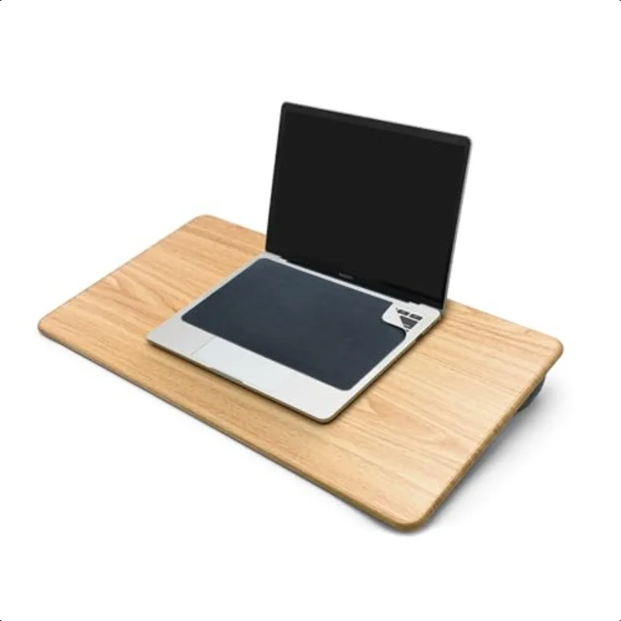 

Engineered Lap Desk with Soft Cushion LargeWood Pattern + SenseAGE 3in1 Travel Mouse Pad My Jeans (Dark Blue)