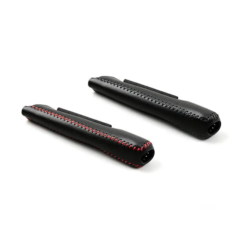Universal Car Styling Handbrake Sleeve Microfiber Leather Cover Hand-stitched Handbrake Lever Brake Grips Protective Trim