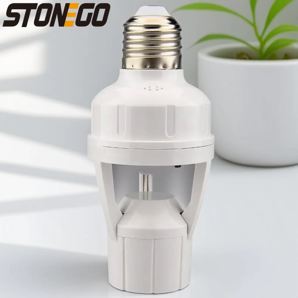 

E27 LED Lamp Holder Adjustable Smart Infrared Sensor Light Control Time Delay Switch for Home Lighting