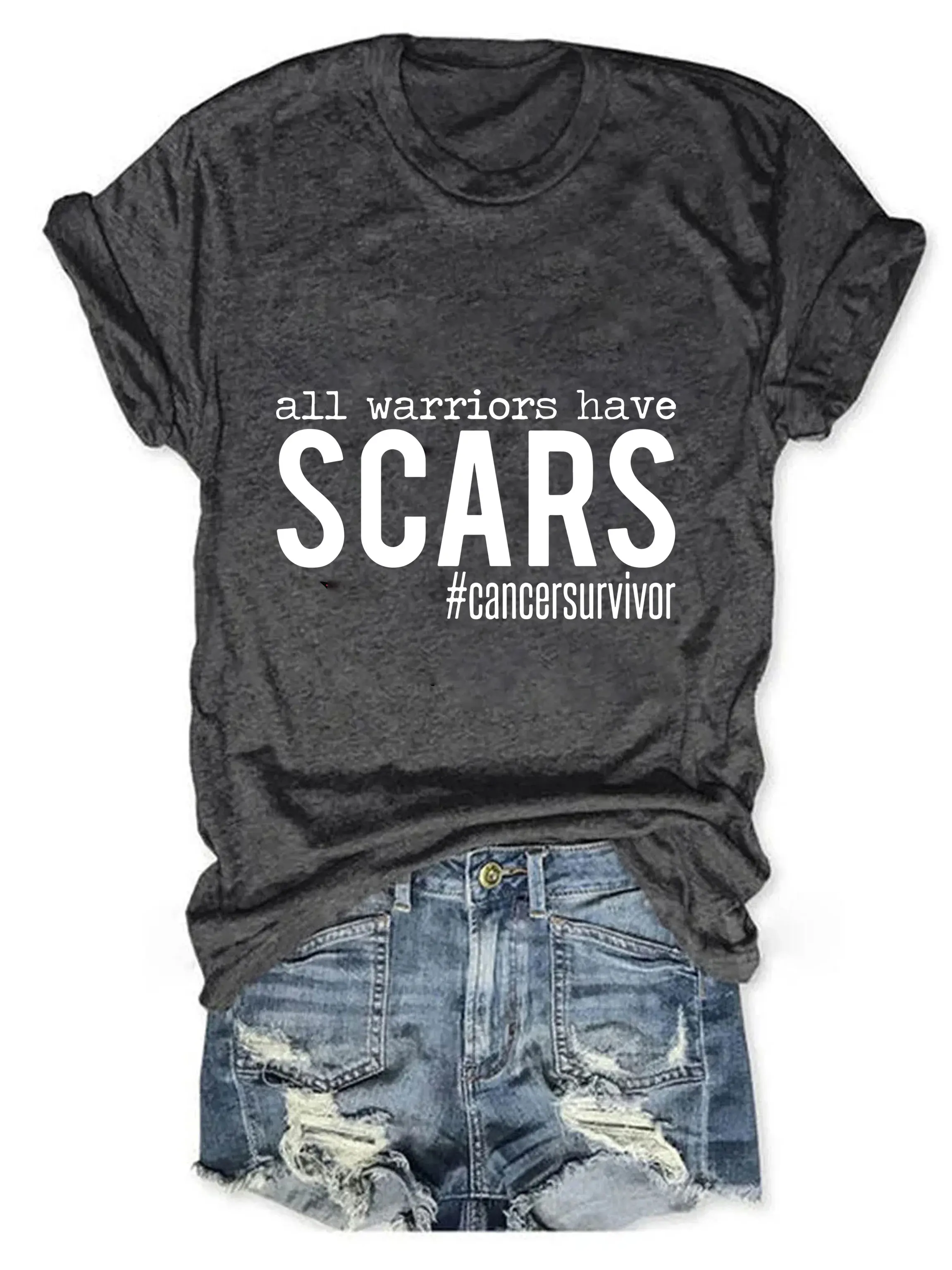 All Warriors have Scars Shirt Cancer Survivor Shirt Cancer Warrior Shirt Breast Cancer T-Shirt October Shirt