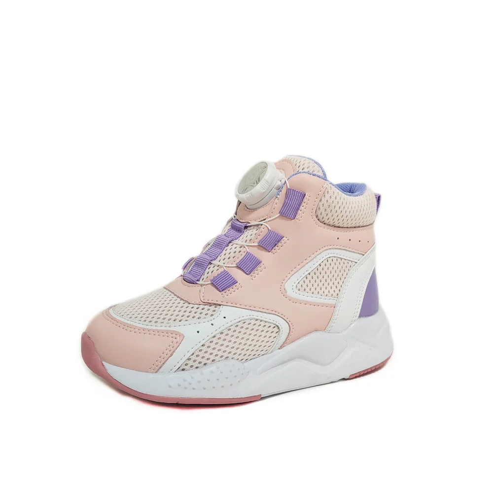Ortoluckland Girls Casual Shoes Children Mesh Orthopedic Tiptoe Footwear Kids Elastic Band Flatfoot Sneakers