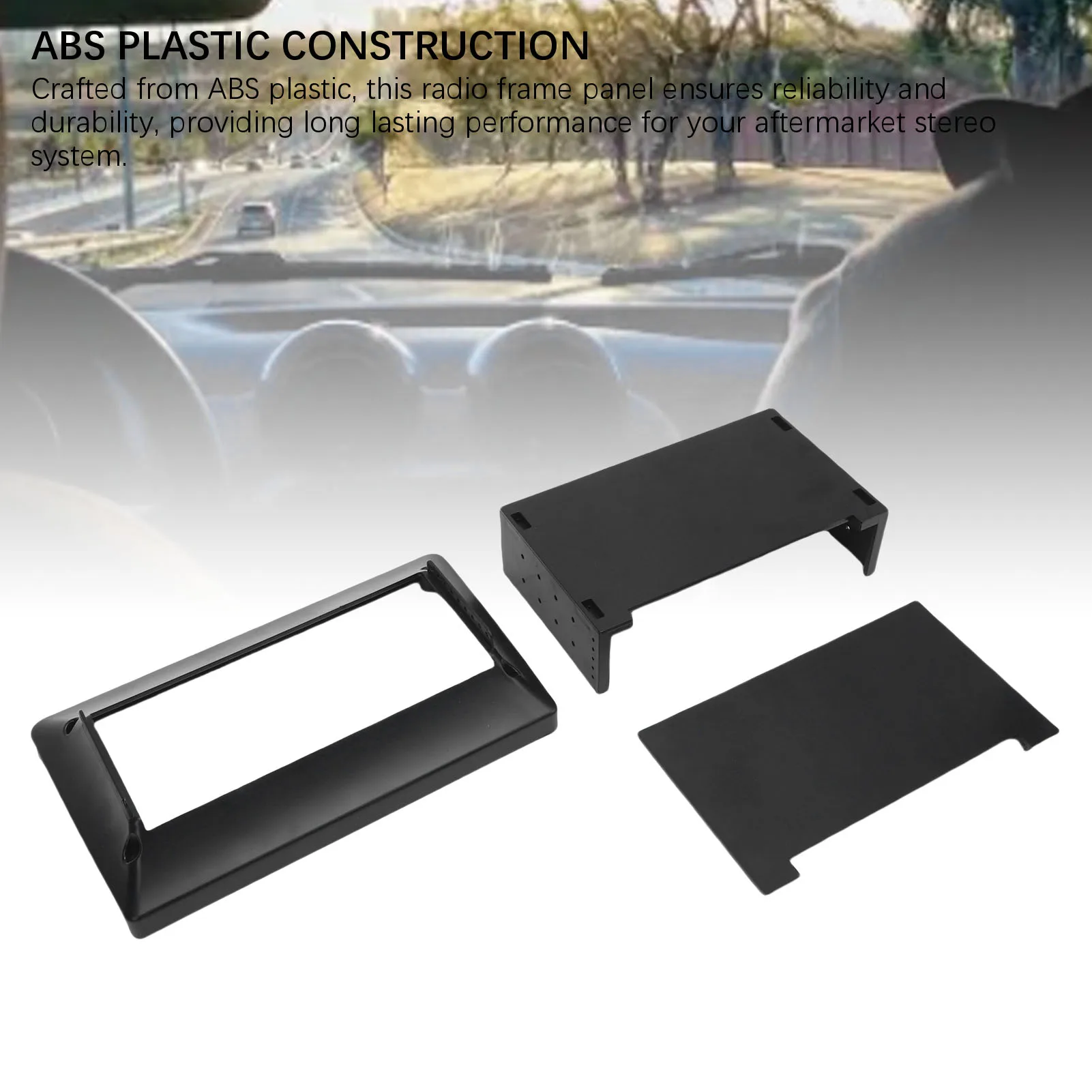 

Single DIN Car Radio Frame ABS Plastic Easy Installation Radio GPS Navigation Panel Frame for Cars Car Radio Fascia