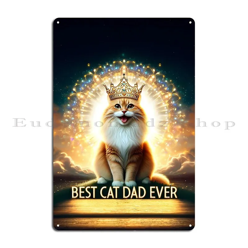 Regal Feline Overlord Metal Signs Club Kitchen Create Decoration Printed Tin Sign Poster