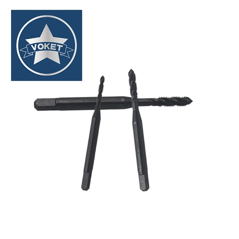 

VOKET HSSE-M35 Стандартный спиральный рифленый метчик JIS UNF 7/16 1/2 9/16 5/8 3/4 7/8 Машинный винт Метчики с тонкой резьбой