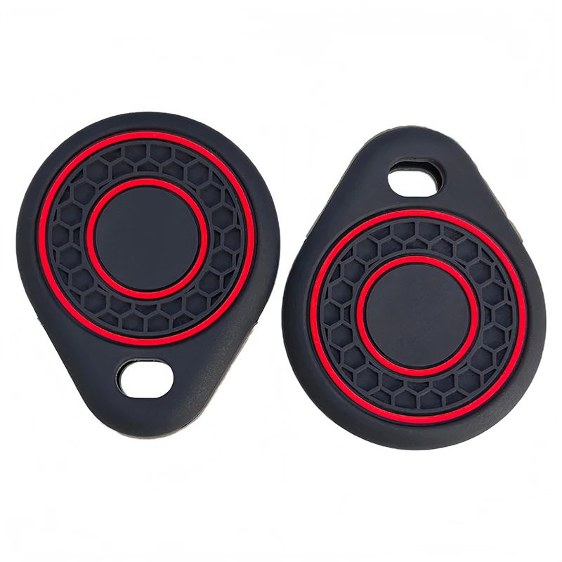 New Access Card Case Silicone Card Holder Keychain Key Ring Door Lock Access Tags ID Card Case Keychain Access Card Bag