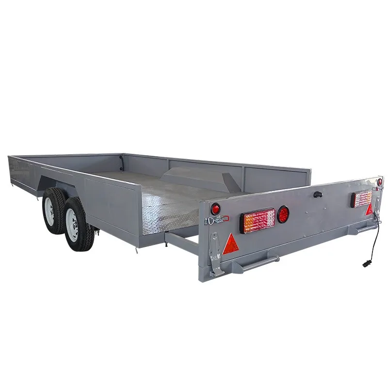 Car flatbed trailer towing multi-purpose four-wheel rear trailer