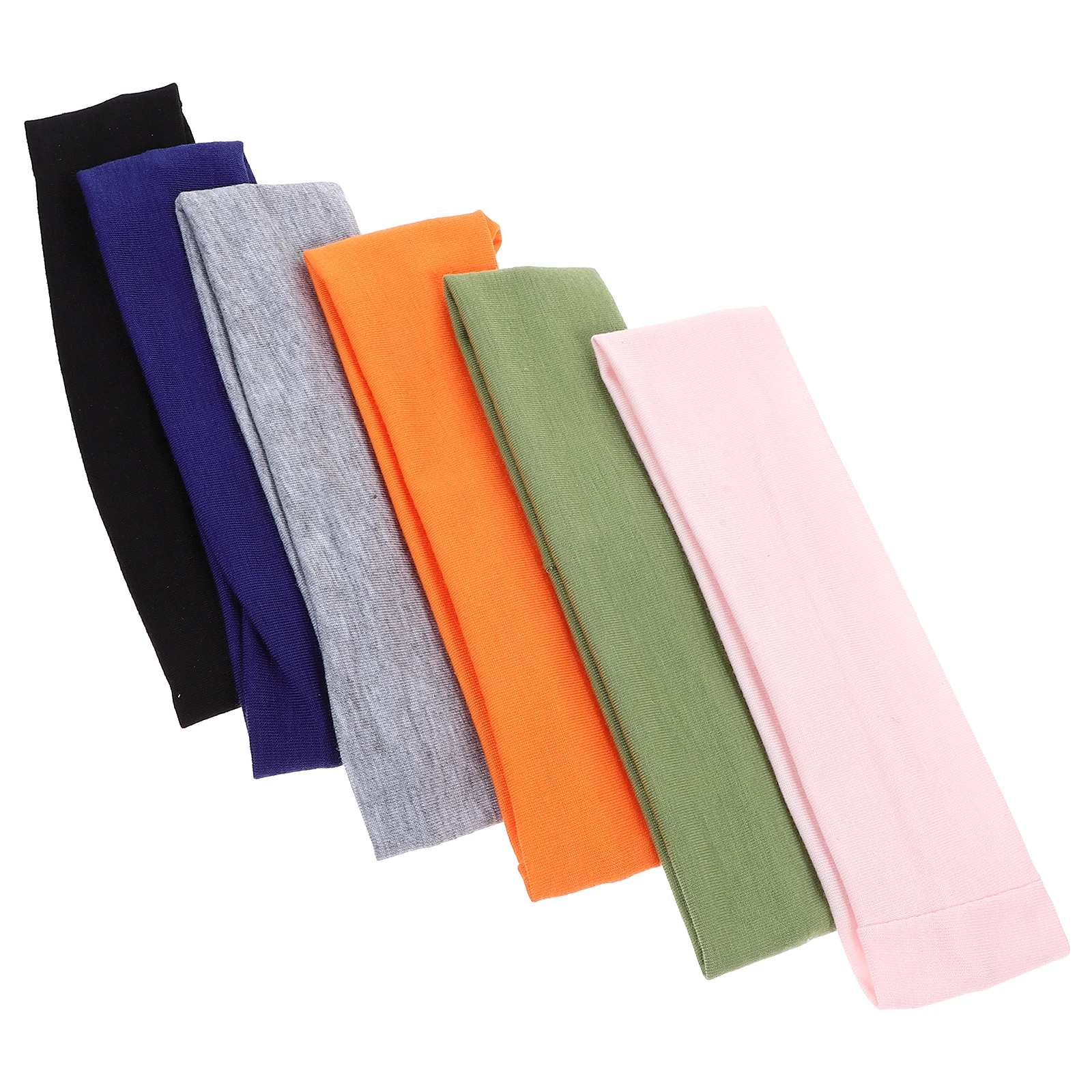 

6 Pcs Headbands Sports Elastic Exercise Women's Hairband Fashion Soft Portable Stretchy Athletic for Running Fitness