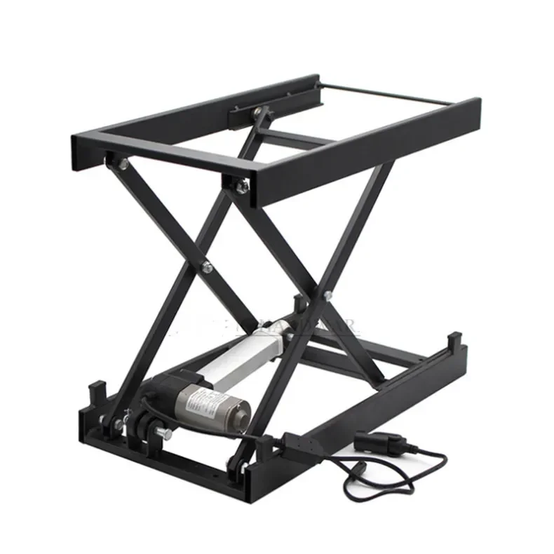 Electric  Lifting Coffee Table Dining Table 24V Lifting Hardware Folding Iron Frame Wired Remote Control