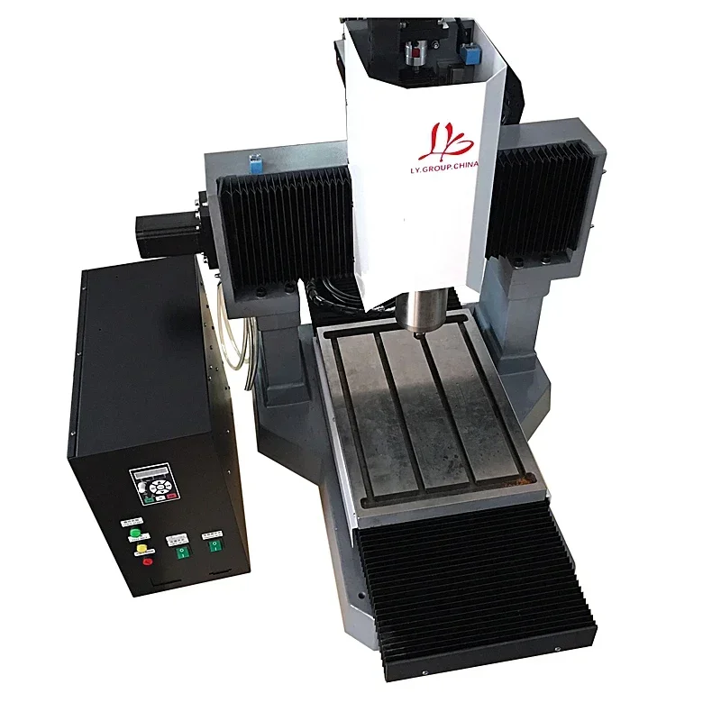 # D DIY LY 3040 hierro fundido CNC corte de acero grabador de madera tallado fresadora máquina de grabado 4 ejes máquina enrutadora CNC de Metal