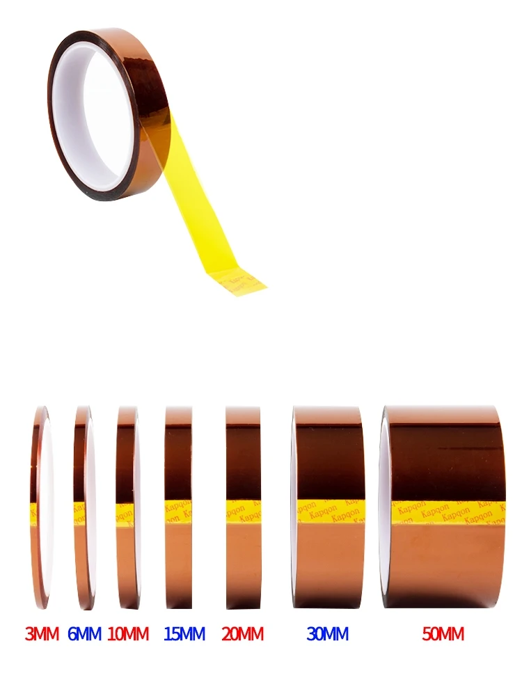 67pcs Professional 30M Heat Resistant High Temperature High Insulation Electronics Industry Welding Polyimide Kapton Tape