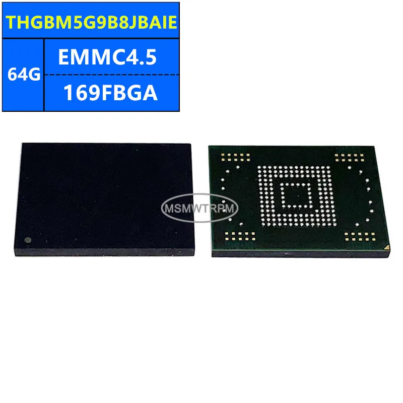THGBM5G9B8JBAIE EMMC4.5 64GB 169FBGA Memory Chip IC Electronic Components New Original