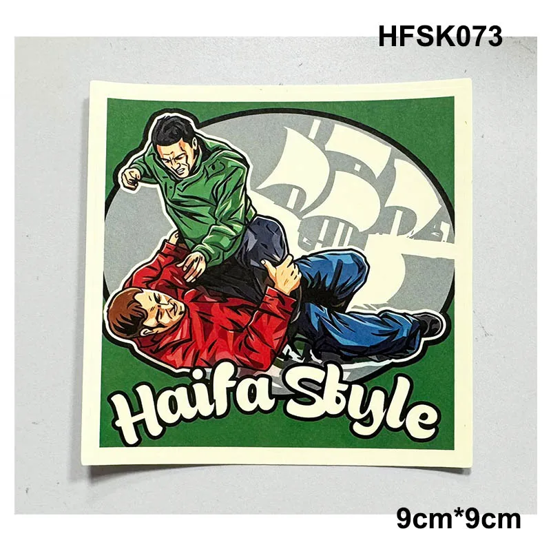 10 Types 9*9cm 8*12cm Lighting Sticers Maccabi Haifa 1913 Green Apes On Tour Monkey MHFC Stikers for Bag Cup Wall Fridge Group 8