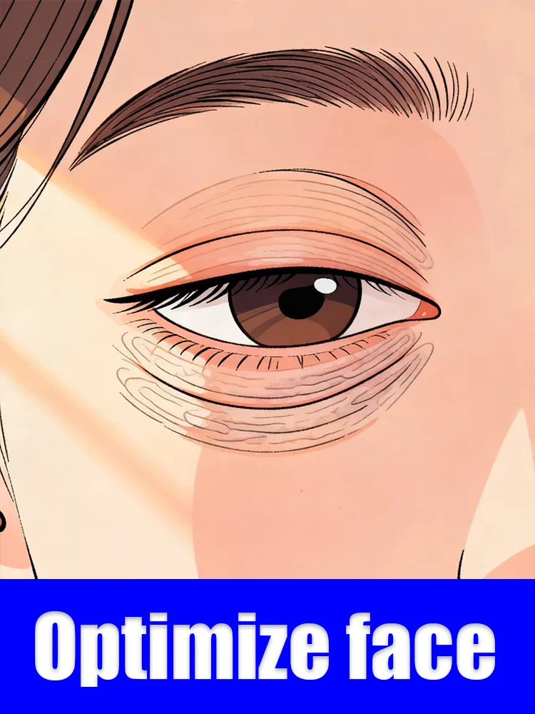 Oogcrème kan vermoeidheid en gebrekken van energie verlichten na het laat opblijven.