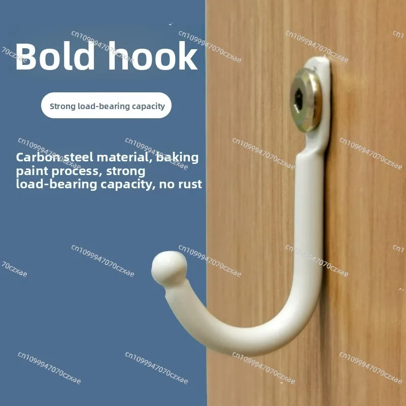 

Metal Hook Wall Hanging Rack, Household Clothes Wall Hanging Hook Punching and Fixing
