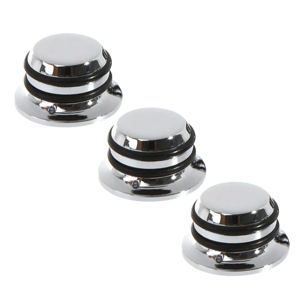 

3pcs Straw Hat Volume Control Knob for Guitar Bass Acoustic Metal Power Supply Lightweight Durable Rubber Rings