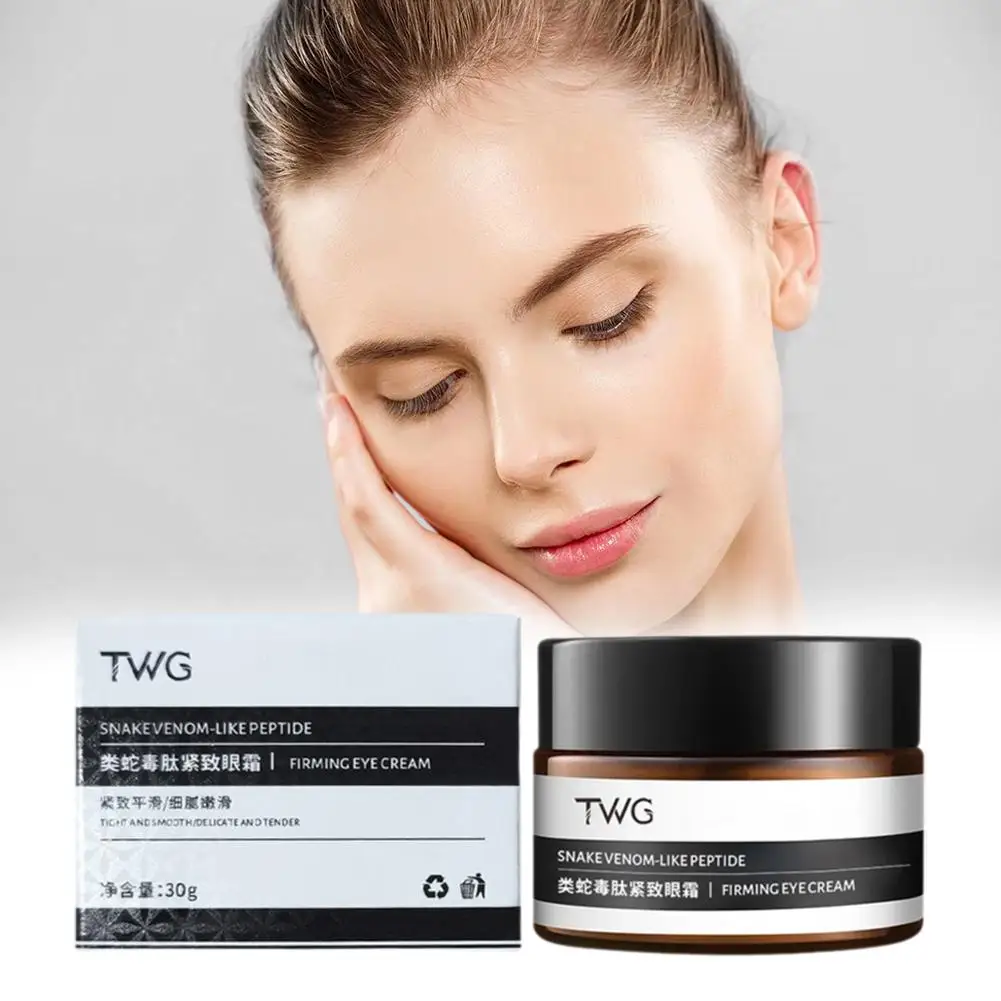 TWG 스네이크 펩타이드 타이트닝 아이 크림, 다크 백 및 라인 감소, 원, 아이 파인 M4X2, 30g