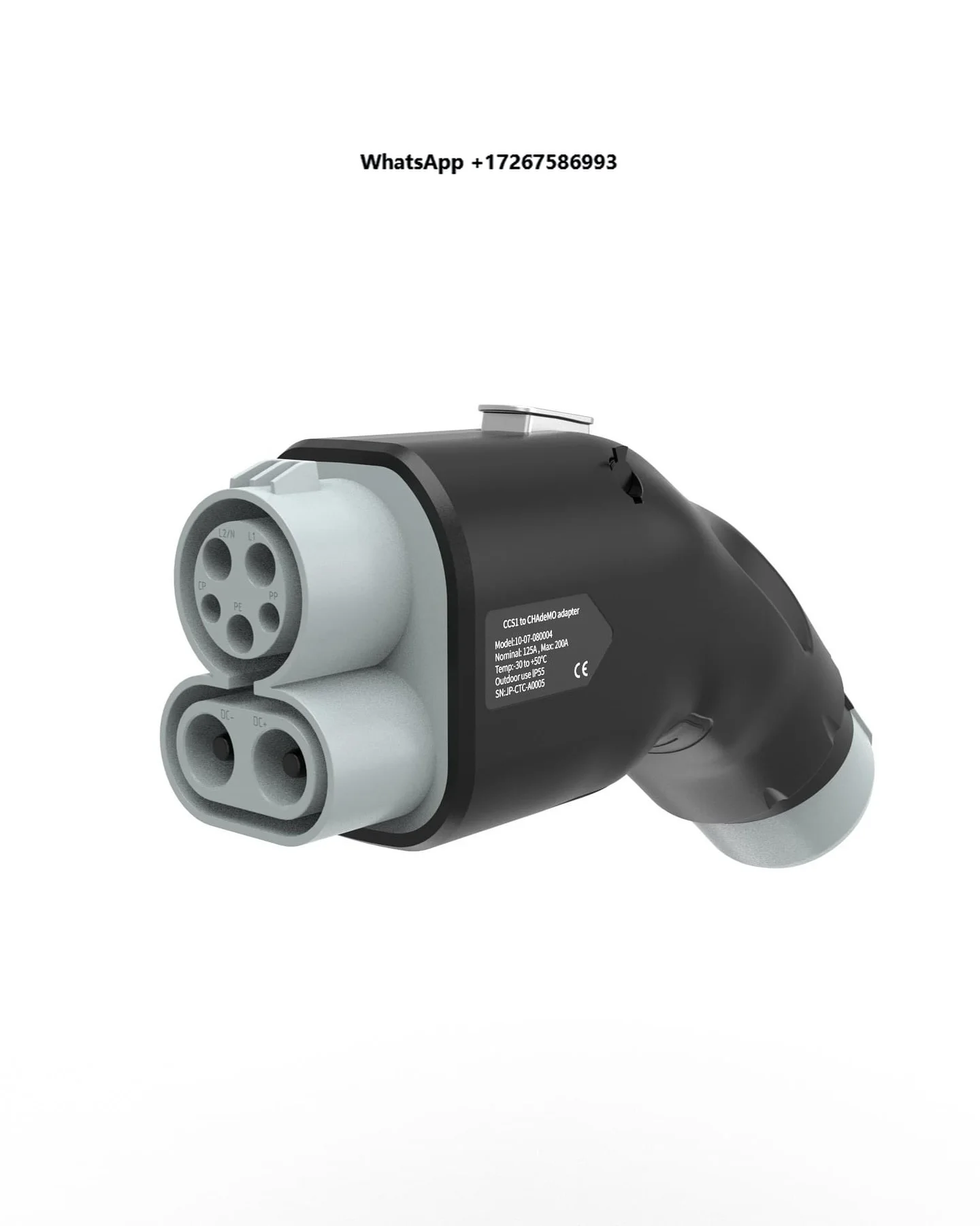 

Sixpence New CCS1 to ChAdemo Plug Adapter DC EV Charging Adapter 600VDC IP54 Rated Current 250A CE Certified 1-Year Warranty