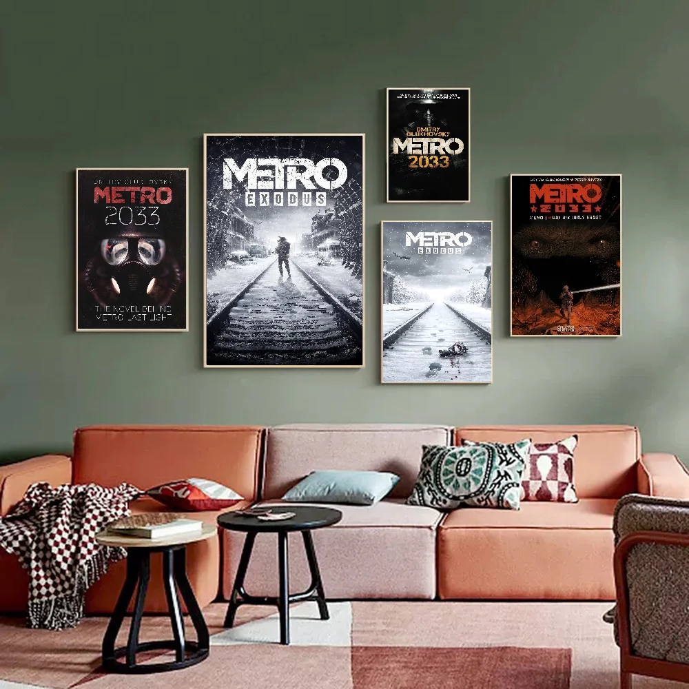 Metro 2033 Classic Vintage Posters Vintage Room Home Bar Cafe Decor Nordic Home Decor