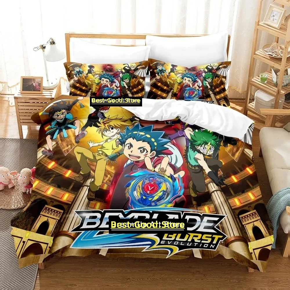 3D Print Cartoon Beyblade Burst Bedding Set Boys Girls Twin Queen King Size Duvet Cover Pillowcase Bed boys Adult Bedroom