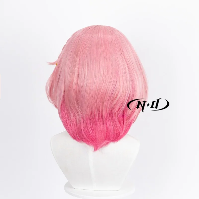 Parrucche Cosplay ND Cyrene Parrucchino rosa Honkai Star Rail Parrucche per capelli Cosplay per donne Comic Con Coser Sintetico resistente al calore