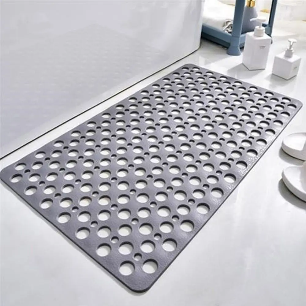 1Pc Bath Mat Extra Large Bath Mat Non Slip Bathtub Strong Suction Anti-Mold TPE Shower Mat Bathroom Products Home Supplies