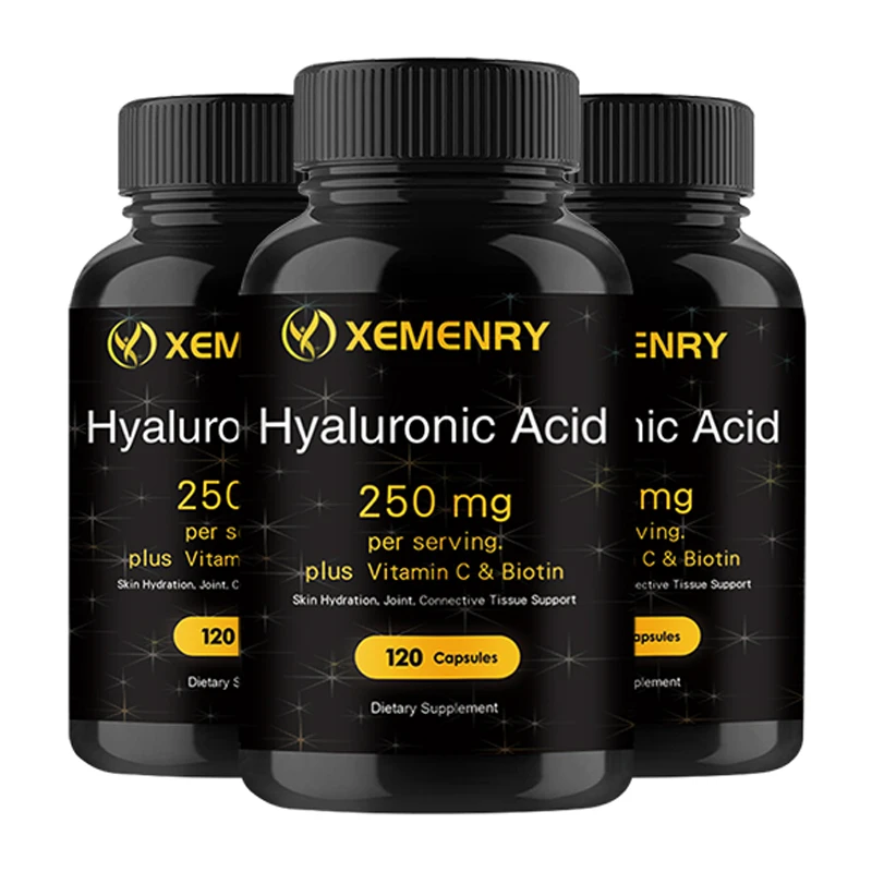 

Hyaluronic Acid Capsules - Support Skin Moisturizing, Joint Lubrication, Hair and Eye Health