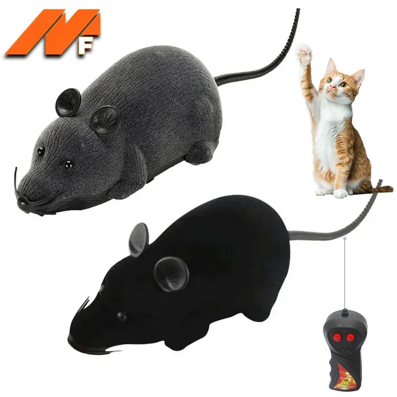 

Plucked Remote Control Mouse Electric Parody Prank Animal Model Children's Pet Toys Teasing Dogs and Cats Interactive Supplies