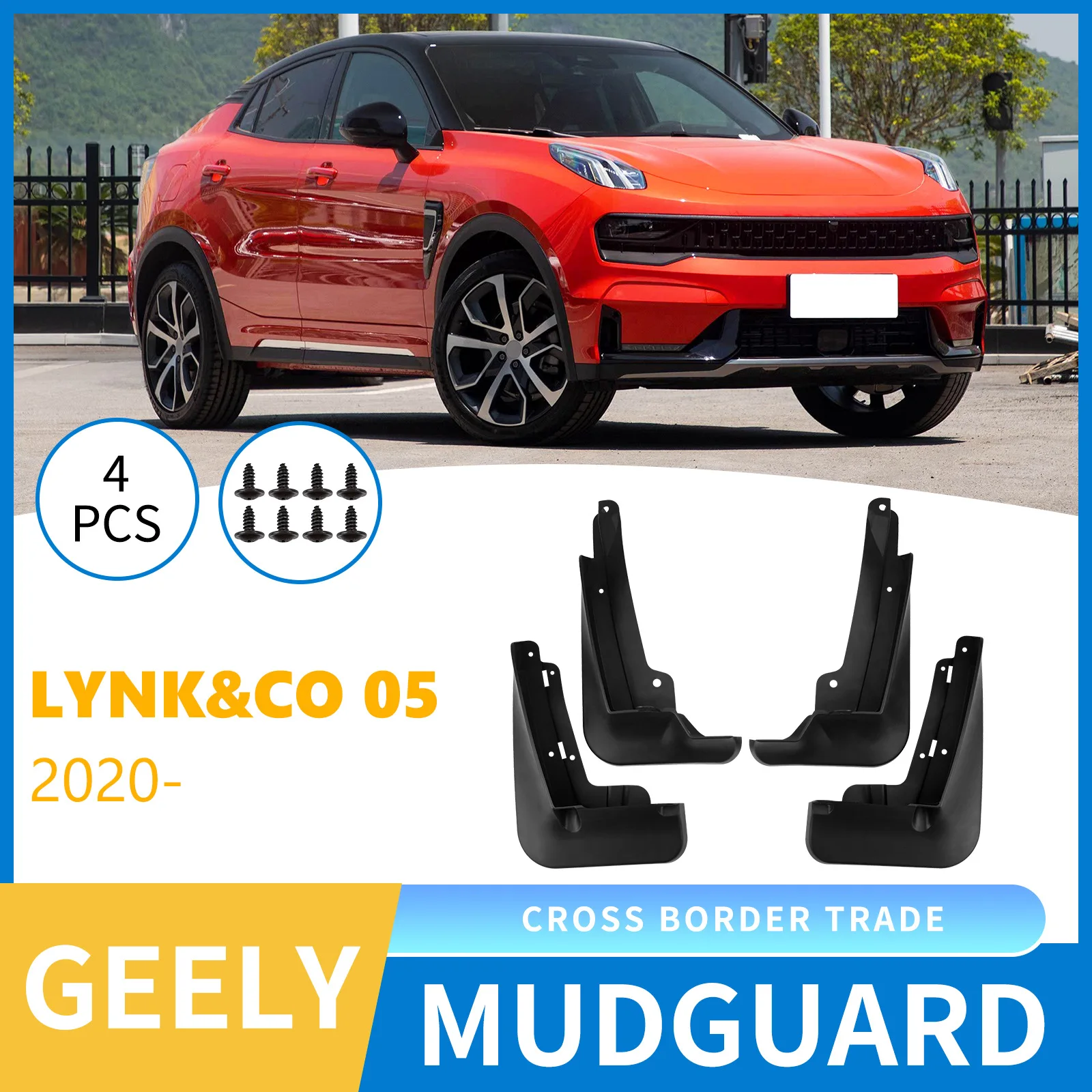 

Mudguard For LYNK&CO 05 2020-2025 automotive tire mudguard sheet,Front Rear Flares Splash Guards Cover Car Accessorie