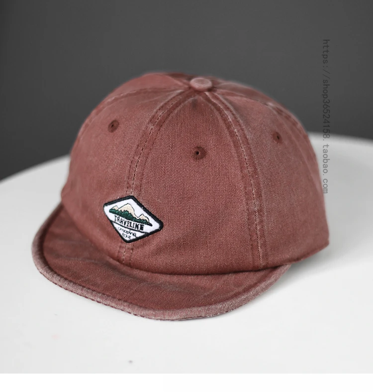 Czapka z daszkiem z krótkim rondem mężczyźni i kobiety Street czapka bejsbolówka w stylu Hip-Hop moda marka miękki brzeg wygodna Retro odzież