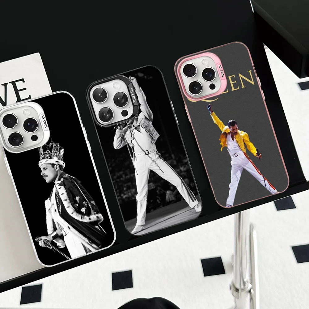 

Freddie Mercury Queen Phone Case For iPhone 16 15 14 13 12 11 Pro Max X XR XSMAX 8 7 Plus Matte Shockproof Back Cover