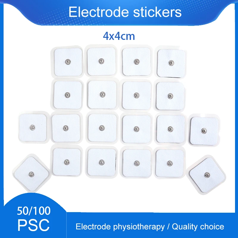 

50/100Pcs Tens Electrodes for Therapy Machine Pads Slimming Massager Digital Therapy Machine Massager Pad Adhensive Gel