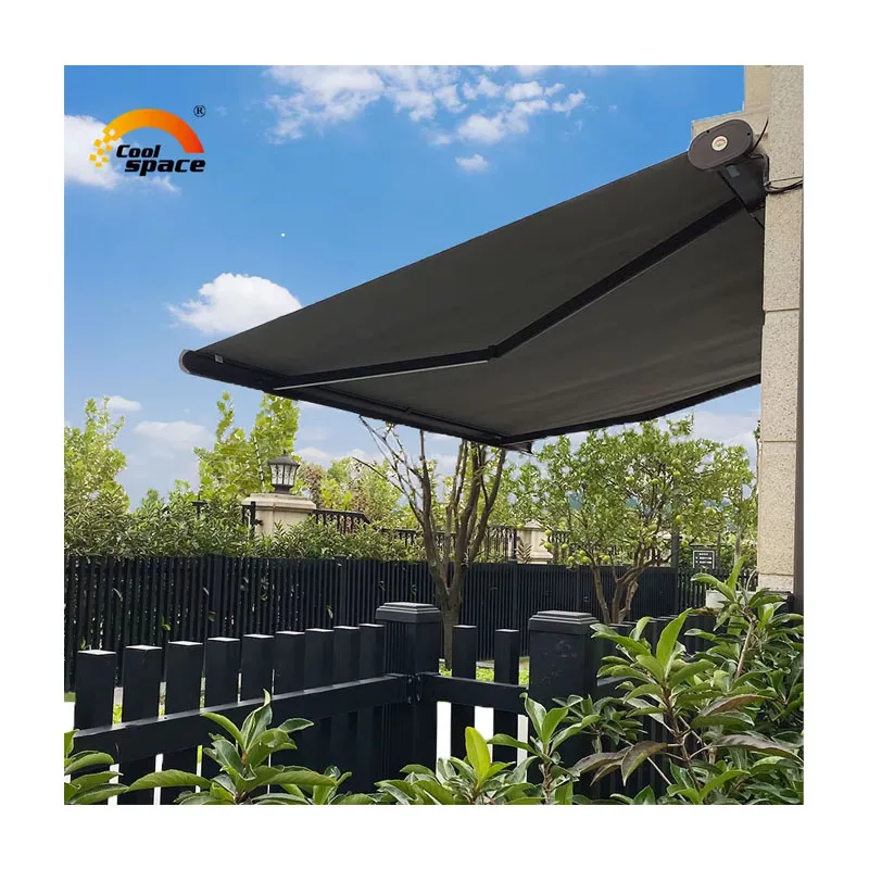 

Rain Sensor Control Retractable Awning Wall Mounted and Waterproof Outdoor Awning Canopy