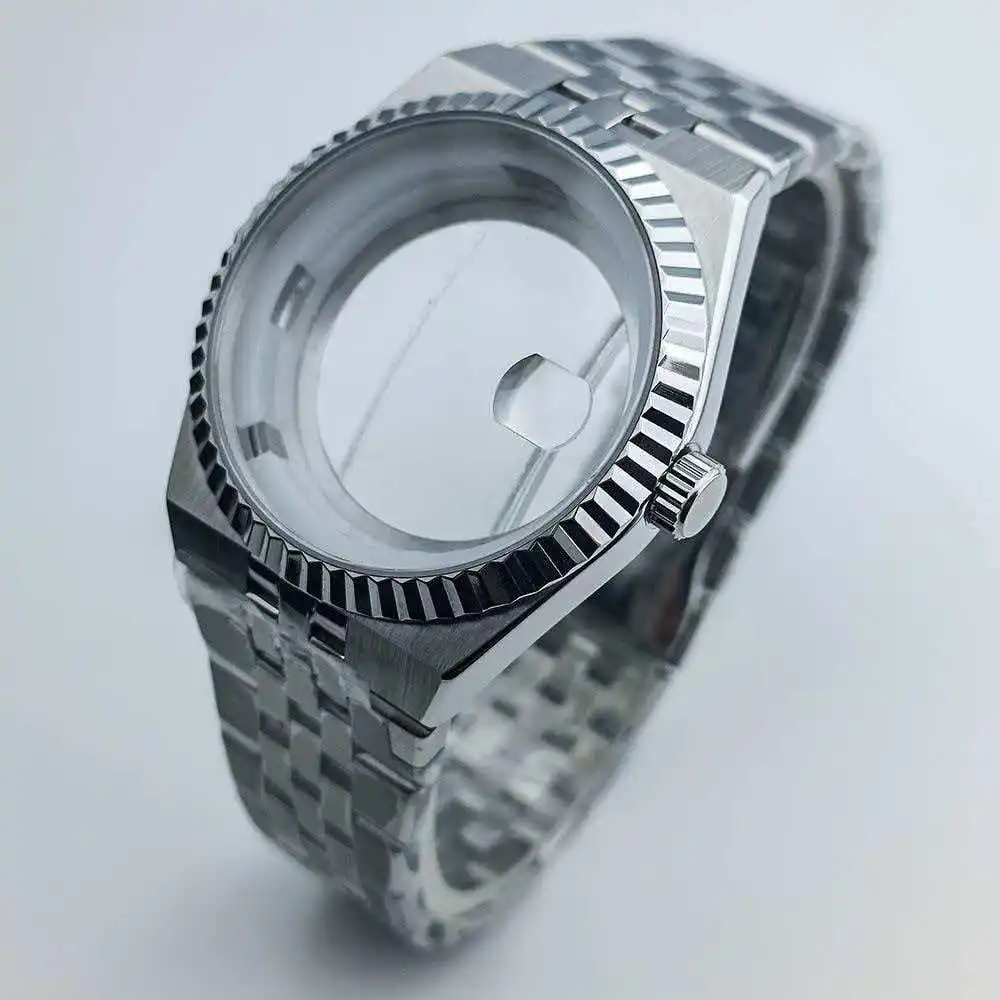 

High Quality NH35 39.5MM Case Sapphire Glass Men's Watch Parts Fit NH35 Movements Men's waterproof Watch Box Watch Accessories