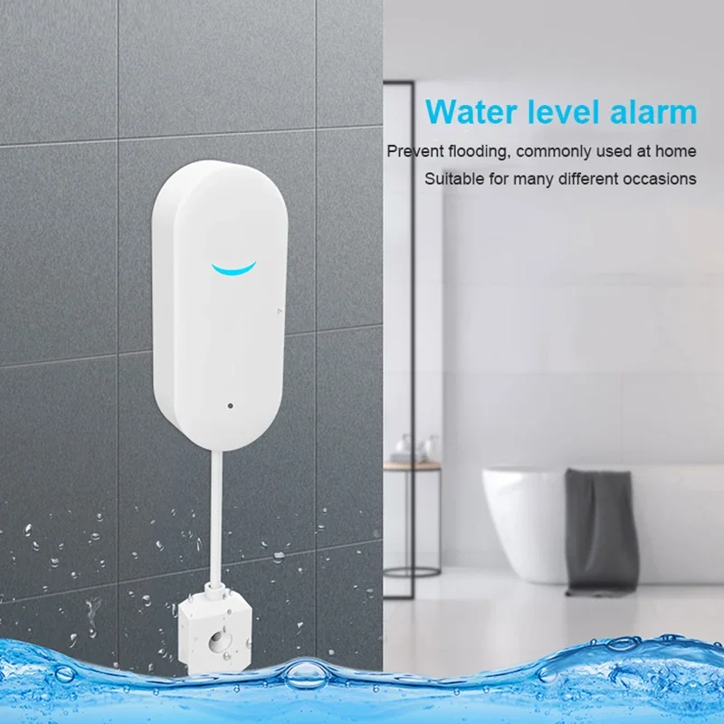 Tuya-alarma de fugas de agua con WiFi, Detector de fugas de agua inteligente, Sensor de desbordamiento de inundación, alerta remota, sistema de seguridad, Hogar Inteligente