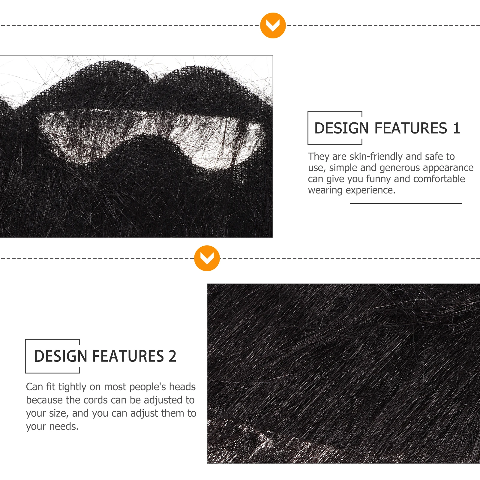 

4 Pcs Decorate Artificial Fake Funny Costume Flannel Beards for Costumes