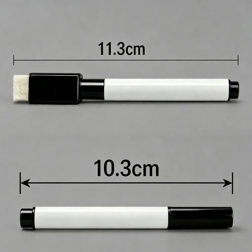 Black Dry Erase Markers Water Based Ink Pens For Whiteboard Office School Teaching Supplies Smooth Writing Erasable Tools