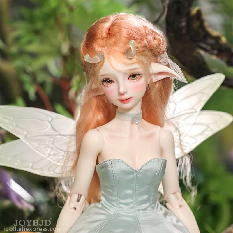 Fantasy Angel Tsuki 1/4 Bjd Doll LDS Daphne Body Small Forest Elf Of Transparent Wing And Tentacle Resin Art Ball Joint Toy Doll