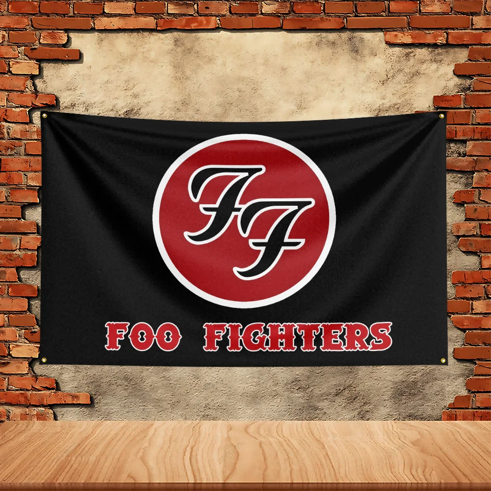 90X150ft Foo Fighters Band Party Flag Polyester Printed Flag Banner Tapestry for Garden Garage Decoration Concert Flag