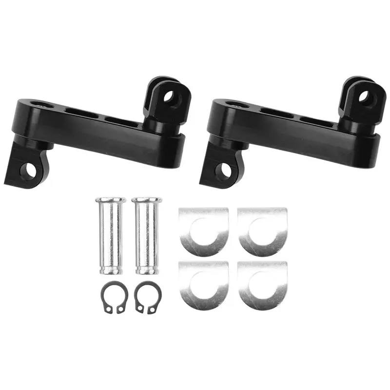 ABIB -Motorcycle Adjustable Passenger Footpegs Highway Pegs Male Mount Foot Peg Clamp Support Extensions Bracket