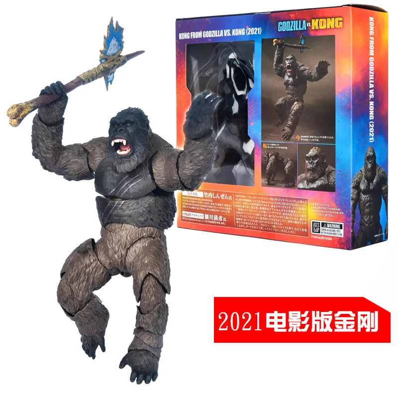 SHM Movie Monkey King King Kong Godzilla Godzilla Vs King Kong New Empire Action Figures Children\'s Joints Model Toys Collection