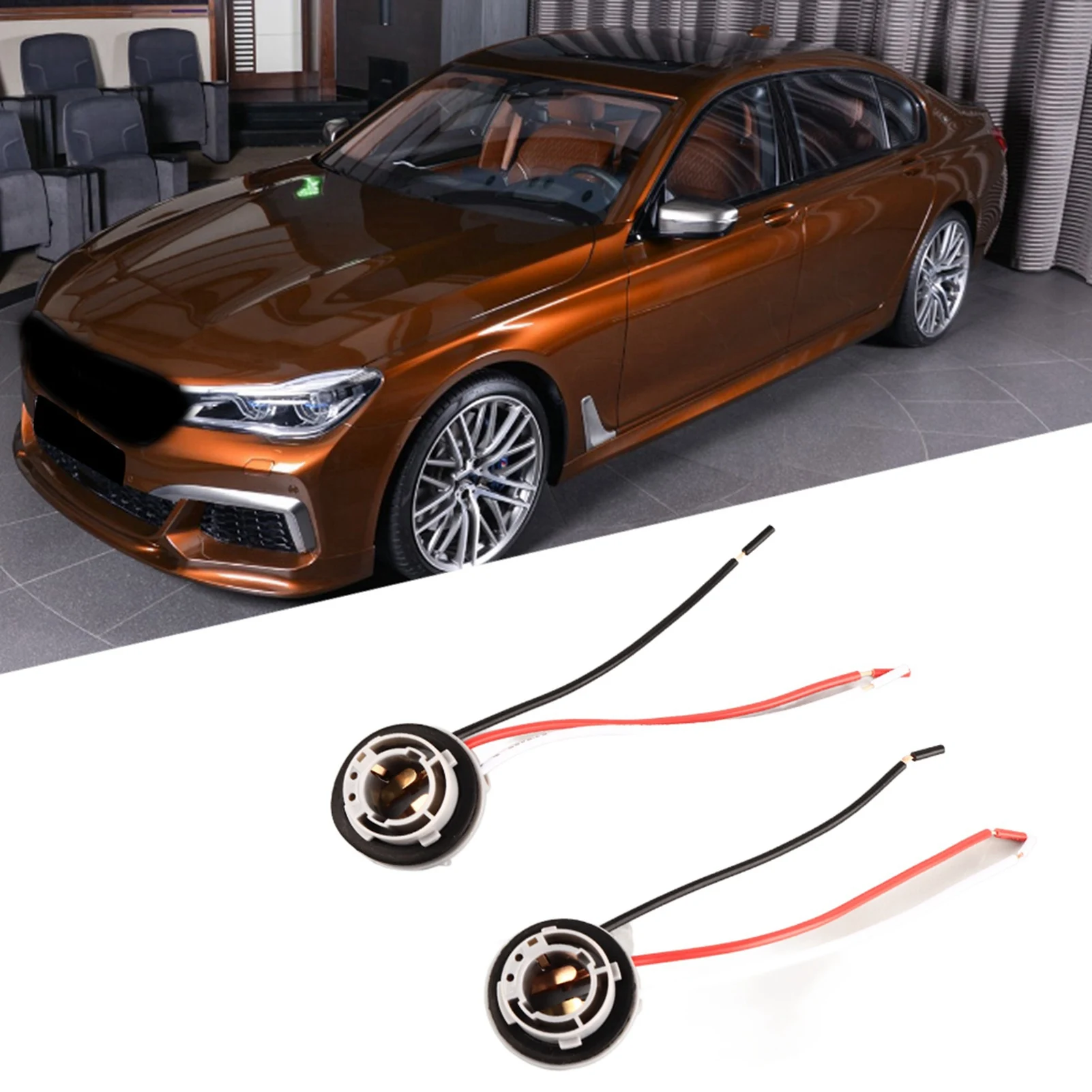 Light Holder Connector 1157 Socket LED Turn Signal Brake Light Bulbs Holder Adapter Base Connector Wiring Cable