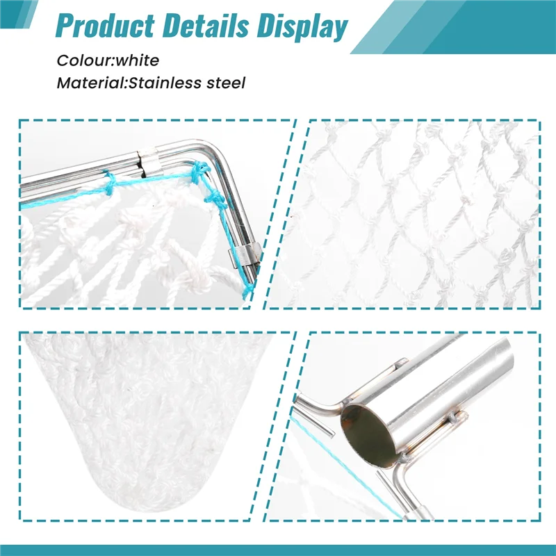 

AC22-Flat Stainless Steel Net Nylon Net Anti-Hanging Net Small Mesh Replace Hanging Net Floor Net 30Cm-40Cm Aperture Width40cm
