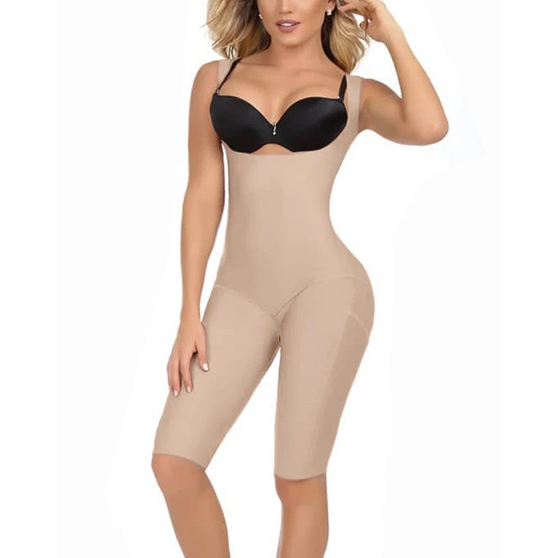 Body moldeador sin costuras para mujer, Fajas adelgazantes, medias de una pieza, levantador de glúteos, ropa interior, corsé, pantalones cortos