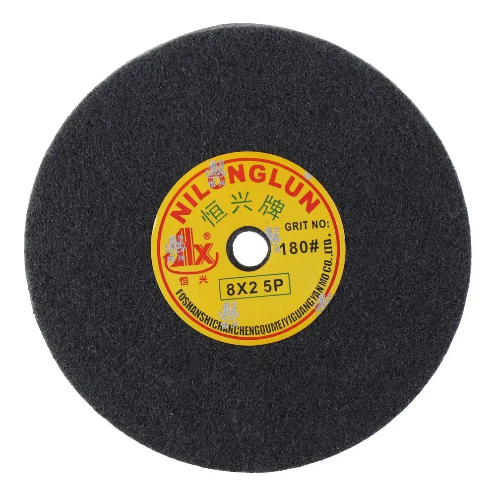 1Pc 180 Grit Nylon Fiber Wheel 200 X 50mm Abrasive Polishing Buffing Disc High Temperature Resistant Abrasive Tool Accessories