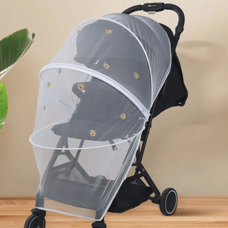 Carrinho bebê mosquiteiro capa completa carrycot net capa acessórios para carrinho bebê