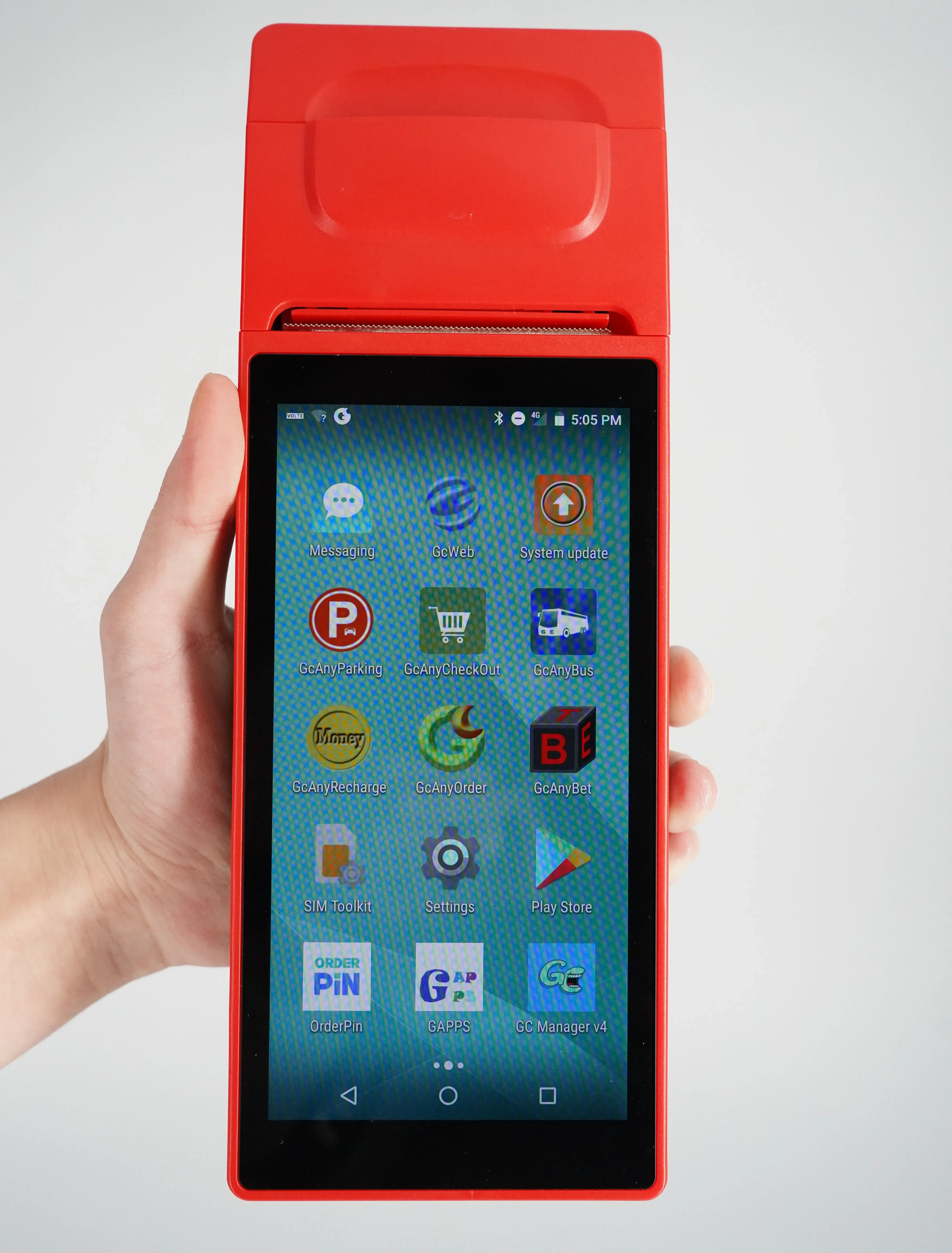 Stampante per sistema POS mobile portatile GOODCOM Android 10 per la gestione della consegna degli alimenti con servizio personalizzato