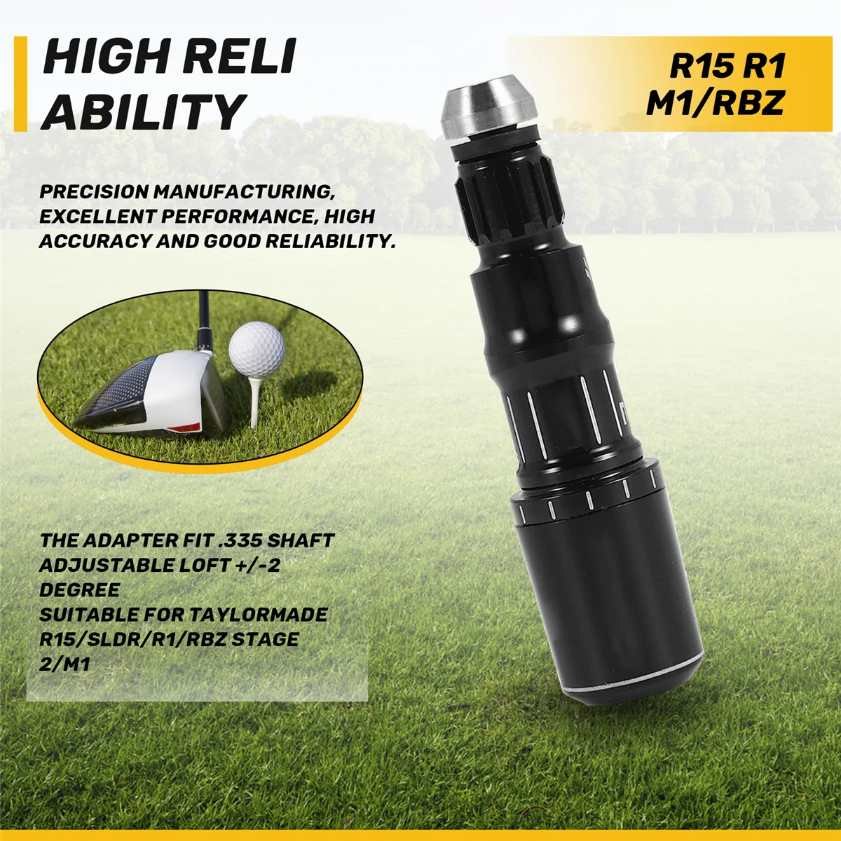 RISE .335 Адаптер наконечника рукава приводного вала для TaylorMade R15 SLDR R1 RBZ Stage 2 M1