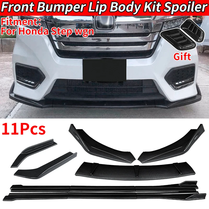 

For Honda Step Wgn Automotive Modification Front Bumper Splitters Lip Body Kit Spoiler Side Skirts Extensions Rear Wrap Angle RK