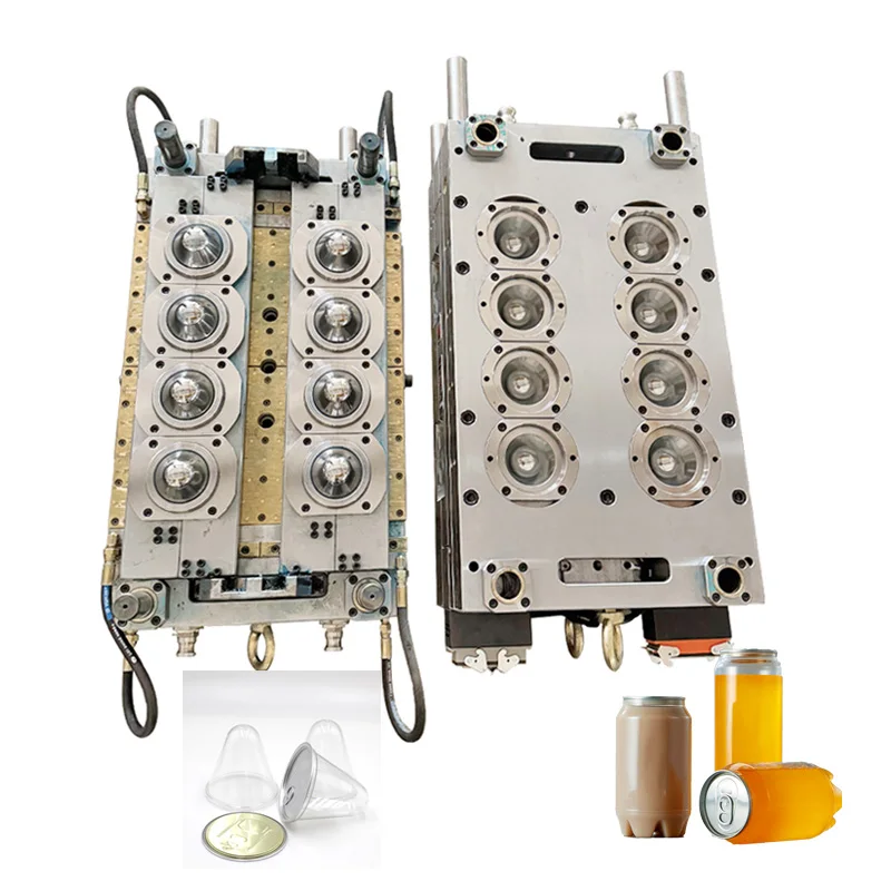 Preform Mould Injection Suppliers 202# 55mm Easy Open Can Pet Preform Mold For 330ml 500ml Beverage Bottle Drink Bottle